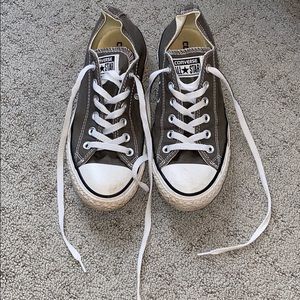 Gray Converse sneakers